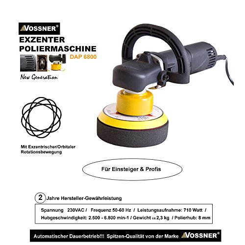 Exzenter Poliermaschine DAP 6800 Excenter DUAL ACTION POLISHER - 7