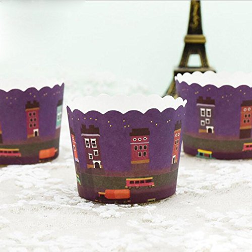 CAN_Deal 100 Stück Muffin Backformen aus stabilem Papier, groß Ø 5 cm, Muffinförmchen / Cupcake Backformen - 4