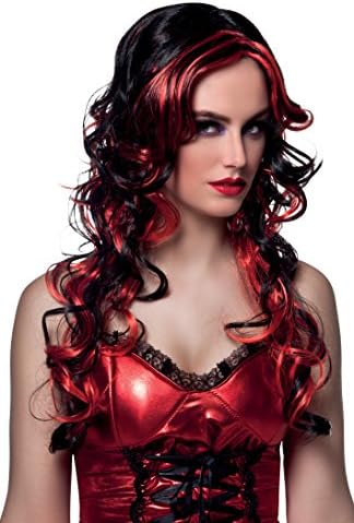 Boland 10134304 BOL86003 86003 Devilicious Wig, Red, One Size