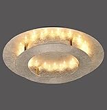 Leuchtentyp: Deckenleuchte LED Deckenleuchte Paul Neuhaus 9620-12 Nevis 18 Watt Deckenlampe Metall Gold 1440 Lumen 3000 Kelvin
