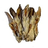 Grobys Kaninchenohren mit Fell getrocknet als Kauartikel für Hunde, Verpackungseinheit:1 Kilogramm