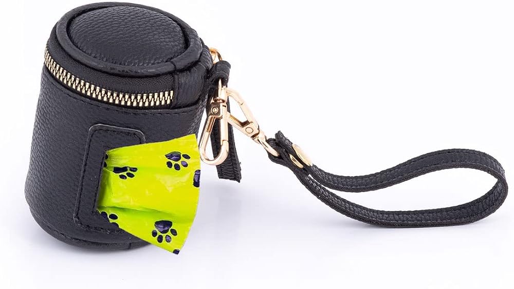 Motheric Poobag - Bebek Bezi Kirli Poşeti ve Köpekler için Kaka Poşeti Taşıma Çantası (Siyah)