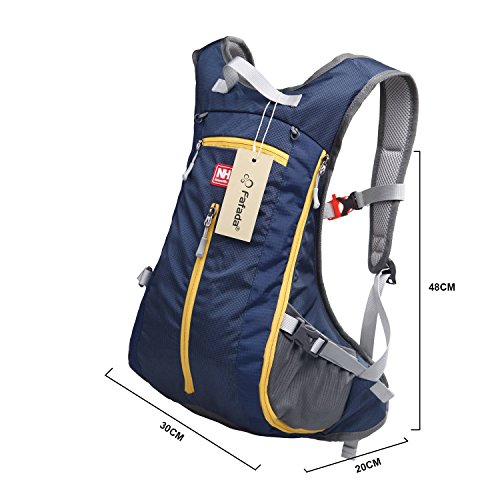 Fafada 15L Damen Herren Wasserdicht Trekking Fahrradrucksack Atmungsaktiv Backpack Schulter Rucksack für Radfahren Bergsteigen - 2