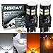 Produktbild ngcat 2 6500 K 3157 3156 3047 3057 3155 1200 Lumen Dual Farbe Weiß/Bernstein Canbus Fehlerfrei Lichtband Turn Signal Light LED Leuchtmittel-Leuchtmittel 3030 24 Lens LED Licht Lampe mit 50 W 8 Ohm-Belastung Widerstände