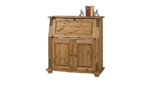 Empinio Sekretar Kiefer Massiv Gelaugt Und Geolt Amazon De Kuche Haushalt