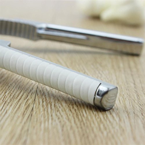 HelpCuisine Premium qualität (2 in 1) Knoblauchpresse + Nussknacker Nussöffner knoblauchpresse knoblauchschneider knoblauchschäler knoblauchreibe knoblauchwürfler ingwerpresse garlic press edelstahl, Zink presse Mehrzweck Küchengerät mit Knoblauchpresse und Nussknacker Nussöffner Funktion, professionelle küchenhelfer aus hochwertigem rostfreien Edelstahl, Zink, vernickelt, langlebig, rutschfest ergronomischer griff, spülmachinefest - 8