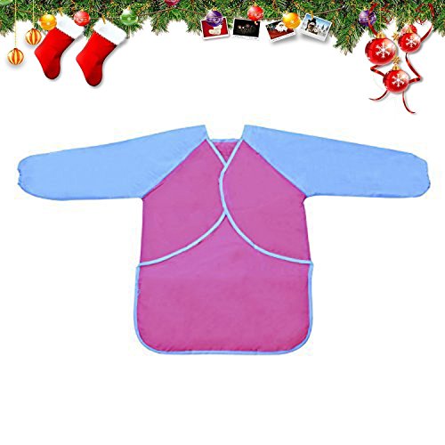 Newcomdigi Kinder Malkittel Kinder Bastelkittel Kinder Schürze Malschürze langarm 2-5 Jahre - 3