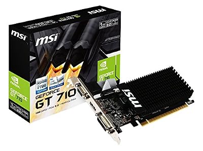 MSI GT 710 1GD3H LP Carte graphique Nvidia GT710 954 MHz 1024 Mo PCI Express Noir