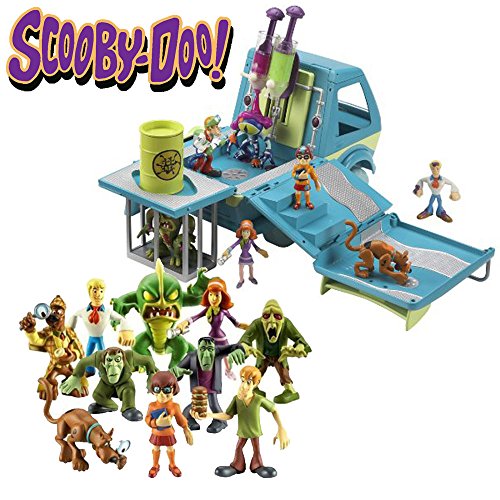 Preisvergleich Produktbild Scooby Doo Ghostbusters Mystery Maschine mit 10 Mega Figürchen Set