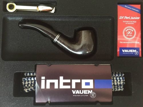 Preisvergleich Produktbild Vauen Intro-Pfeifenset Bent schwarz für Einsteiger 5-teilig