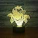 Produktbild Bunte Lampe der Tischlampe Lampenbett-Nachtblume der Nachtlampe der Tischlampe 3d