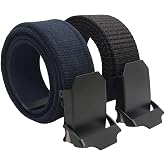 2 Men's Belts Navy Blue and Black Tactical Palaska Style 4 cm
