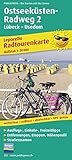 Ostseeküsten-Radweg 2, Lübeck-Usedom: Leporello Radtourenkarte mit Ausflugszielen, Einkehr- & Freizeittipps, wetterfest, reissfest, abwischbar, GPS-genau. 1:50000 (Leporello Radtourenkarte / LEP-RK)