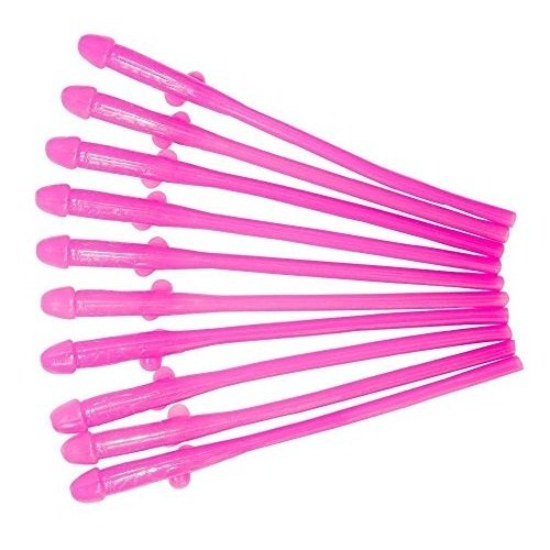 JUNGEN Penis Cocktail Strohhalme für den Junggesellenabschied und Spaßparty, ideal zum Junggesellinnenabschied 10 Stück - 7