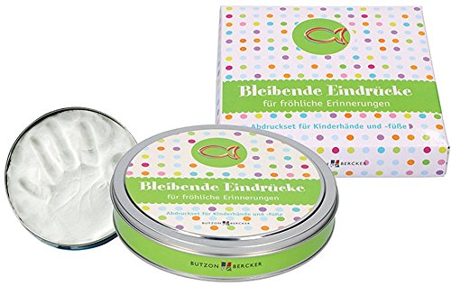 Preisvergleich Produktbild Bleibende Eindrücke für fröhliche Erinnerungen: Abdruckset für Kinderhände und -füße