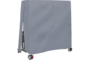 Nrkin Tischtennisplatte Abdeckung, Wasserdicht, Winddicht, UV-Beständiges, Schwerlast Reißfest 420D Oxford Gewebe Tischtennisplatte Schutzhülle