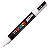 Uni Posca Mark&ouml;r Kalem 5M Set 1.8-2.5 mm Ke&ccedil;e U&ccedil;lu (Beyaz)
