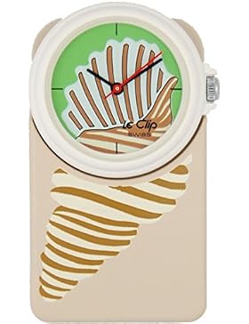 Uhr Le Clip quartz klippuhr, Art, Shell vintage rare