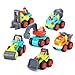 Produktbild Kunststoff Spielzeugauto, 6 Baufahrzeuge in einem Set LKW Spielzeug für Kinder ab 18 Monate - Bulldozer, Zementmischer, Kipper, Gabelstapler, Bagger und Straßenwalze
