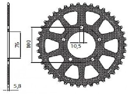 5-3216-36 Rear Sprocket 36 teeth/Chain Size... – Sunstar Sprockets 12111751