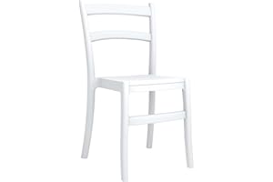 CLP Stuhl Tiffany I Pflegeleichter Stapelstuhl Aus Wetterfestem Kunststoff, Farbe:weiß