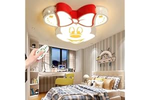 HEYUN Deckenleuchte LED Mickey Acryl Lampeschirm Deckenlampe Junge Mädchen Baby Kinder Deckenlampe 40W Dimmen Fernbedienung Innenbeleuchtung Wohnzimmer Kinderzimmer Kindergarten Restaurant Lampe Wandleuchte