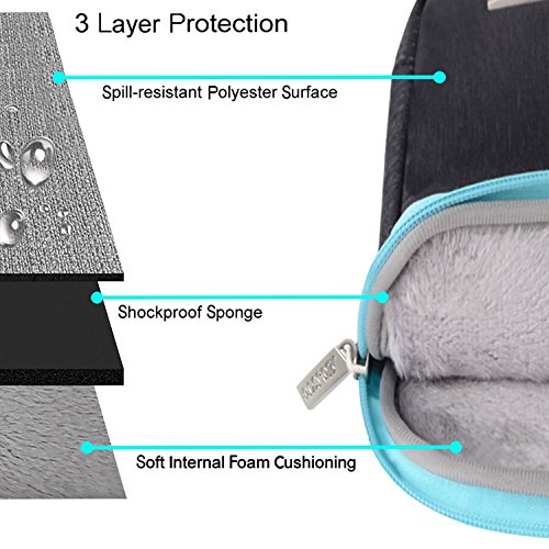 MOSISO H  lle Sleeve Tasche f  r 15-15 6 Zoll MacBook Pro  Schwarzes