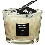 Baobab max10pw Pearls White Vela, Vela cera, 10 x 7 x 10 cm