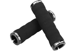 Bnineteenteam Couvre-poignées de Guidon de vélo, poignées de Verrouillage de Couverture de Guidon d'éponge Rouge Noire Confortable antidérapante pour VTT vélo de Route pour