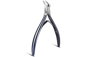 FERYES Tagliaunghie Lama dritta per unghie incarnite e spesse - Tagliaunghie incarnite con punta affilata in acciaio inossidabile - Strumento per podologia tagliaunghie a mascella larga