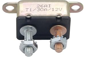 RKURCK 12V 30A Auto Stud Bolt Circuit Breaker Automatic Reset Fuse 30 Amp