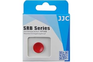 JJC Soft Release Button Concave Surface Compatible with Leica Q3, Q3 43, Fuji GFX100RF X100VI X100V X100F X100T X-T4 X-T3 X-T30III & Film SLR Camera with Threaded Screw Hole Shutter Button, Bright Red