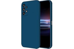 HONLEN Funda Compatible para Samsung Galaxy A52 / A52 5G / A52s 5G Case, (6.5" Inches) Líquida TPU Silicona Cover con Anti-Rasguño, Cáscara Suave Cubierta Azul Zafiro