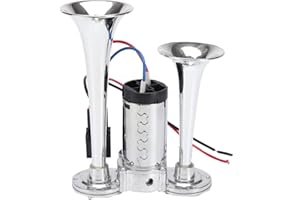 NICCOO 12V 150DB Tromba Daria per Auto, Doppia Tromba con Compressore per Tutti Camion, Automobili, Barche, Furgoni