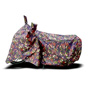 ANTHUB  - Dustproof - UV Protection - Water Resistant Bike/Scooty Body Cover for Hero Pleasure Plus 110 - (Multicolour Jungle ).