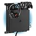 Produktbild Wandhalterung für Playstation® 4 erste serie Slim und Pro, Playstation® 3, Xbox® 360 | Vielfarbig led licht für spielkonsolen | Metall gleitende wandhalterung | Platz für 2 controller und Kopfhörer | Schwarz