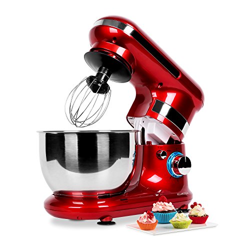 Klarstein TK18-Serena Rossa Küchenmaschine 600 W, rot