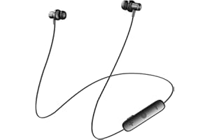 AGGOO Active Noise Cancelling Earbuds Neckband Bluetooth 5.4 Headphones, Wireless Earphones HiFi Stereo Deep Bass, Sport Headsets for Running, 18H Playtime, Magnetic Earbuds in Ear, IPX7 Waterproof Black