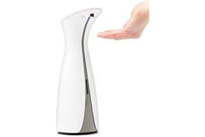 Umbra Otto Dispensador 250ml automático para jabón, Blanco/Gris