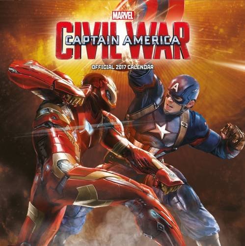 Download Avengers Captain America Civil War Official 2017 Calendar - Marvel Square 305x305mm Wall Calendar 2017