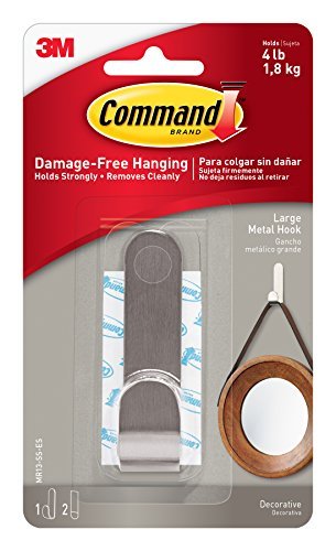 Preisvergleich Produktbild Command Modern Metal Hook, Large, 1-Hook (MR13-SS-ES) by Command