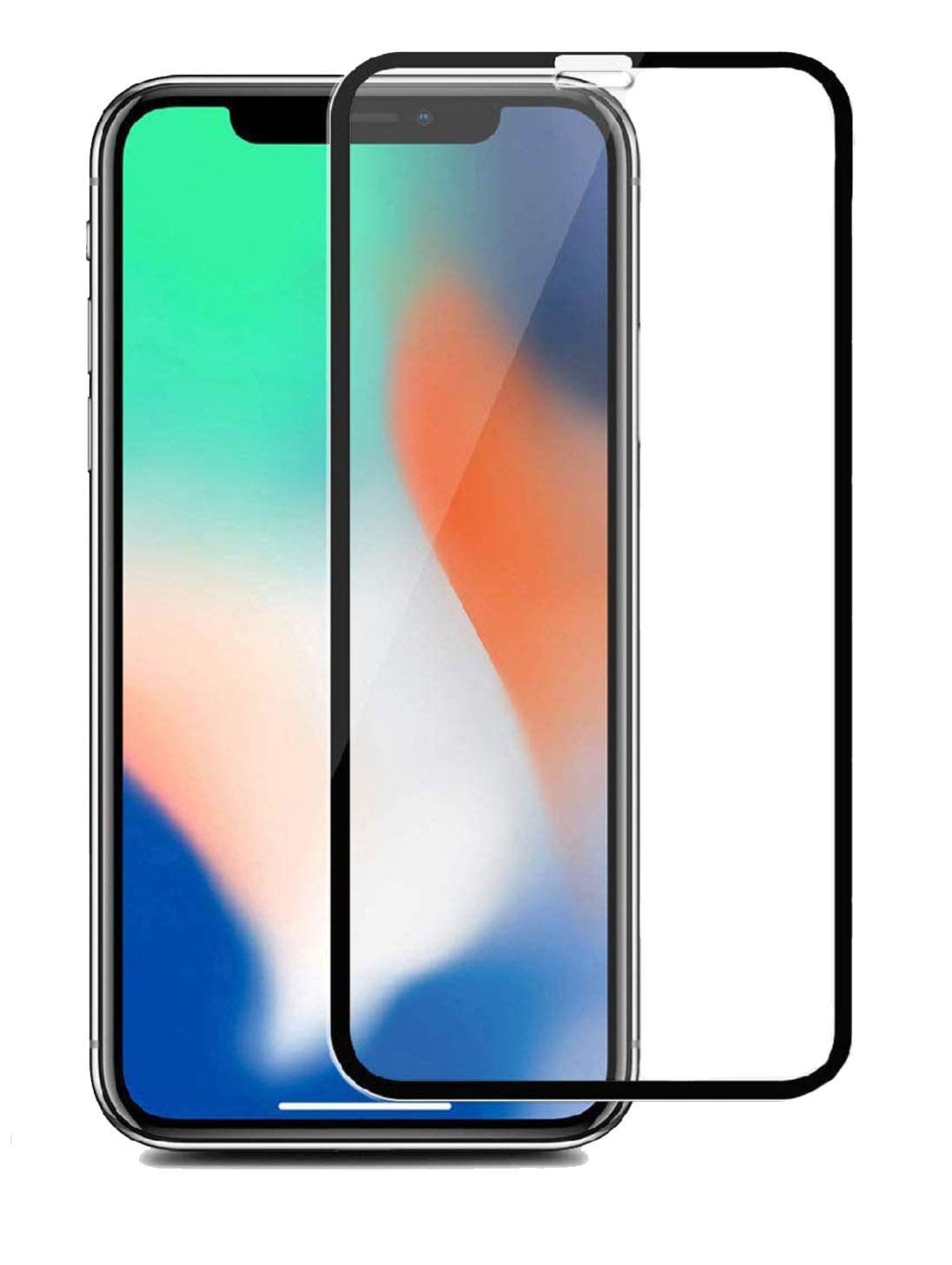 Dashmesh Shopping Tempered Glass Screen Protector for iPhone X/XS (Black)