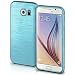 Produktbild MoEx Samsung Galaxy S6 Hülle Silikon Türkis [OneFlow Brushed Back-Cover] TPU Schutzhülle Ultra-Slim Handyhülle für Samsung Galaxy S6 Case Dünn Silikonhülle Rückseite Tasche
