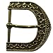 Produktbild Gürtel Schnalle Schließe vermessingt für 40 mm Gürtel Buckle Ledergurt Gotik (4)