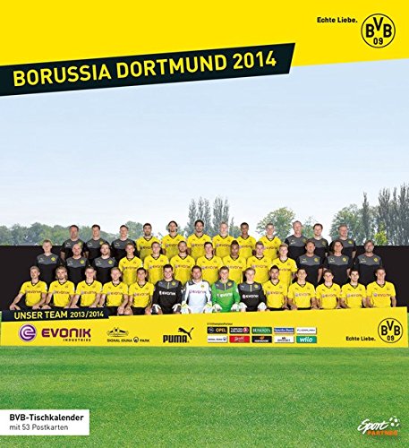 Borussia Dortmund 2014: BVB-Tischkalender mit 53 Postkarten