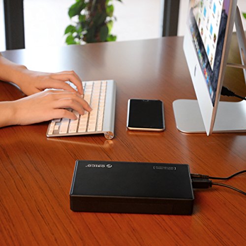 ORICO 3,5″ Externes Festplattengehäuse, USB 3.0, für SATA 3,5-Zoll Desktop-PC HDD und SSD, Werkzeugfreie Montage, Hochgeschwindigkeits 5 Gb/s, UASP Beschleunigung - 6