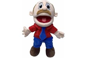 ZEMI Jeffy Puppet Plush Toy Doll,Game Jeffy Plush Cosplay Toy,Mischievous Funny Puppets Toy,For Birthday Party Favor Christmas Halloween-Marvin