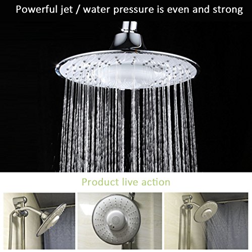 Handbrause von Morpilot Bluetooth Duschkopf Lautsprecher Musik Telefon wasserdicht Eingebauter Typ G1/2 (Durchmesser 21.5cm) - 7