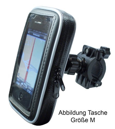 Borsa per bicicletta con supporto D-Parts nero 5,5'' Tasche