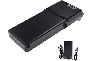 ZUIRUNDA Avec chargeur, batterie de rechange pour vélo électrique, 36 V 12 Ah, batterie au lithium, compatible avec le système d'entraînement Bafang ou Ansmann (36 V12 Ah)